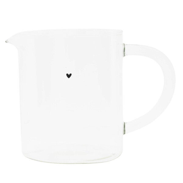 Bastion Collections Sklenený džbánik Black Heart