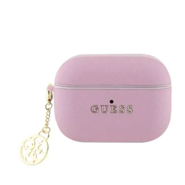 Guess Saffiano 4G Charm Puzdro pre AirPods Pro 2 Pink (57983129998)