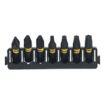 DeWalt / 7dielna sada bitov / PZ1, PZ2, T15, T20, T25, T30 / 25 mm / ToughCase (DT70813)