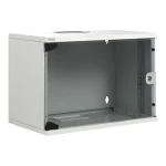 Digitus SoHoline 12U šedá / Rozvádzač / 19" / Nástenný / Sklenené dvere / Nosnosť 60 kg (DN-19 12-U-S-1)