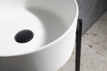 SAPHO - THIN umývadlo na dosku, priemer 38cm, bielá mat WN548