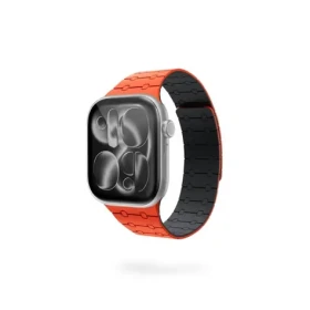 Epico Magnetic+ Silicone magnetický remienok pre Apple Watch 42/44/45/46/49mm oranžová (63418101800003)