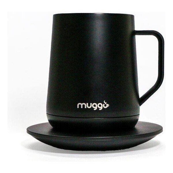 Muggo Mug Chytrý hrnček 320 ml čierna / nastaviteľná teplota 45 - 62.5 ° C / LED indikácia (3665905000493)