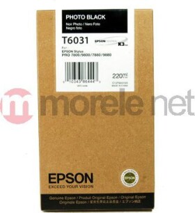 Epson Wkład atramentowy Čierny Stylus do 7800/7880/9800/9880 photo (220ml) (C13T603100)