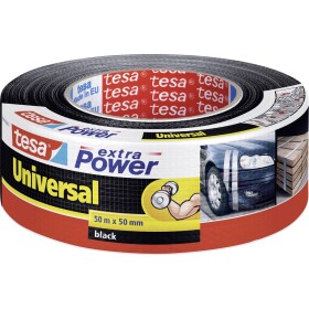 Tesa UNIVERSAL 56389-00001-05 páska so skleným vláknom tesa® Extra Power čierna (d x š) 50 m x 50 mm 1 ks; 56389-00001-05