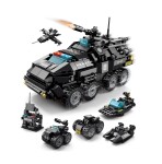 Mamido Mamido Stavebnica policajné vozidlo SWAT Tiger 6v1 371 dielov MT1132