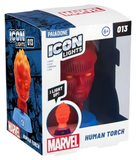 Paladone Icon Light Fantastická štvorka Human Torch / Stolová lampa / 2x AAA / od 6 rokov (PP14788MUEPM)