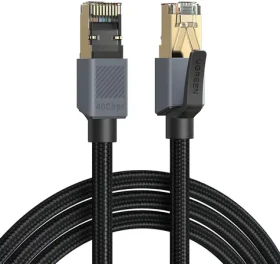 Ugreen NW343 čierna / Sieťový kábel / Cat.8 / F/FTP / RJ45-RJ45 / 1m (95932)