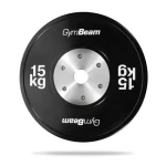 Gumový kotúč Competition Bumper - GymBeam (čierna) (64681-3-15kg)