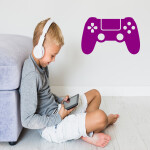Veselá Stena Samolepka Ovládač na playstation Farba: zelená, Veľkosť: 40 x 26 cm