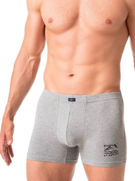 Pánske boxerky Key MXH 777 A24 M-2XL šedá M