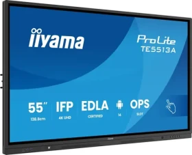 55" iiyama ProLite TE5513A-B2AG čierna / Interaktívny displej / IPS / 4K UHD / dotyk 40b / Android 14 (TE5513A-B2AG)