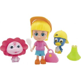 Paula & Friends bábika s doplnkami a zvieratkom malý tučniak a ružová levíček