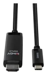 Lindy USB-C na HDMI 8K60 čierna / Kábel / 2 m / 144 Hz (43434)