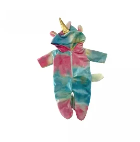 PLEJO Overal pre bábiku jednorožec 40 - 43 cm