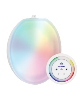 Astralpool LED lampa LumiPlus Flexi Plug&Play, 12 V AC, RGB farebné svetlo, sada: 1 ks lampa + 1 diaľkový ovládač, pre všetky typy bazénov