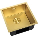 MEXEN - Trixo oceľový drez 1-bowl 440 x 440 mm, zlatá HC 6413441000-55HC