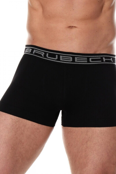 Pánske boxerky 10050A black BRUBECK černá