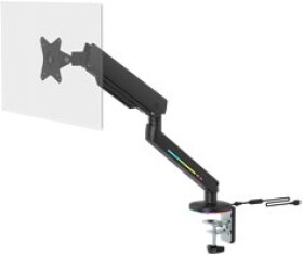SilverStone Deltaco Single RGB Monitorhalterung ,,Pro'' 17″-32″ schwarz