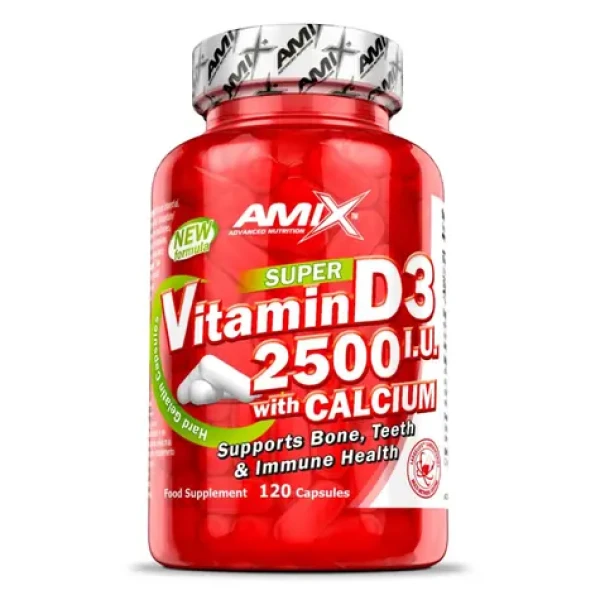 Amix Super Vitamín D3 2500 IU s Calcium 250 mg 120 cps (17023)