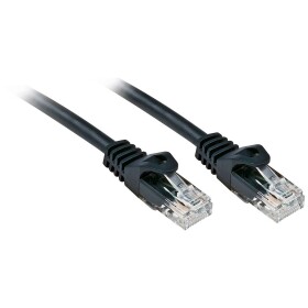 LINDY 48197 RJ45 sieťové káble, prepojovacie káble CAT 6 U/UTP 10.00 m čierna pozlátené kontakty 1 ks; 48197