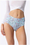 Dámske jednoduché maxi nohavičky Sakura Light Blue Pattern - Julimex S světle modrá