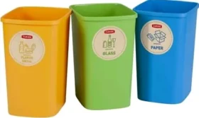 Curver ECO Friendly Sada košov na triedený odpad 3 x 9 l / dopredaj (249841)