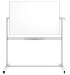 NOBO Nano Clean 1200 x 900 mm / Mobilná magnetická tabuľa / biela / hliníkový rám (1901029)