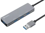 Sandberg SAVER USB-A HUB strieborná / 1x USB 3.0 / 3x USB 2.0 (333-67)