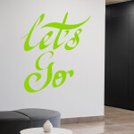 Veselá Stena Samolepka Let’s Go Farba: růžová, Veľkosť: 100 x 115 cm