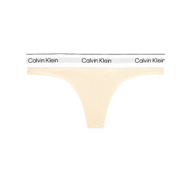 Dámske tangá Modern Cotton Nat QF7050E-ACK - Calvin Klein L