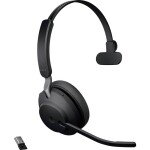 Jabra Evolve2 65 Stereo UC + Link 380a USB-A čierna / stereo náhlavná súprava / mikrofón / Bluetooth / stojanček (26599-899-989)