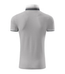 Polokošeľa Collar Up strieborná šedá 2XL