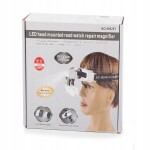 Verk VK 09123 Náhlavná lupa s LED osvetlením, šošovky (1x 1,5x 2x 2,5x 3,5x 5x 8x 20x)