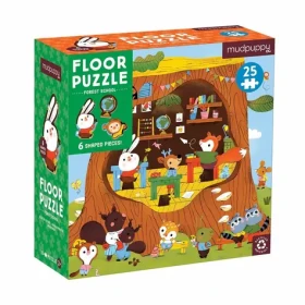 Mudpuppy Podlahové puzzle Lesná škôlka