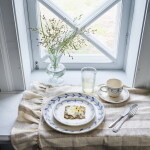 Strömshaga Kameninový tanier Viola Bow Blue Ø 18 cm