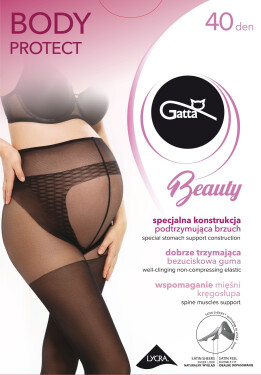 Tehotenské pančuchové nohavice Gatta Body Protect 40 deň golden/odd.béžová 4-L