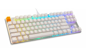 Glorious GMMK White Ice Edition US biela Gateron Brown USB-C US layout RGB 1.8m