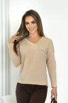 MONIQUE BLOUSE tmavě béžová 44