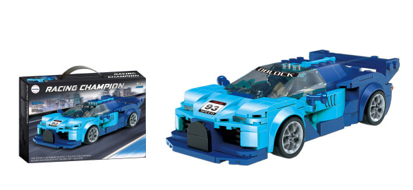 Mamido Mamido Stavebnica športové auto Pretekársky šampión 284 diely modré