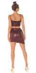 Sexy Koucla Wetlook Highwaist Skirt asymmetrical Einheitsgroesse