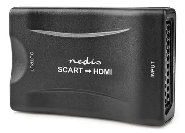 Nedis VCON3463BK prevodník SCART na HDMI / Full HD / 1cestný / 1080p (VCON3463BK)