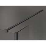 MEXEN/S - Kyoto Sprchová zástena WALK-IN 110 x 75 x 40, transparent, grafit kartáčovaná 800-110-075-221-66-00-040