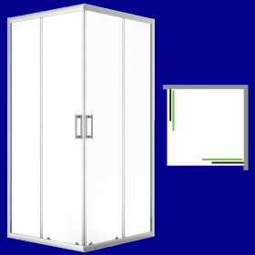 Laveo - Desna - štvorcový sprchovací kút 90x90 cm JKD_096K