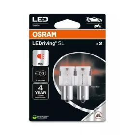 OSRAM LEDriving SL P21W červená / 100lm / 2500K / 1500h / noDIM / A + / sklo mliečne / 2ks (7506DRP-2BL)