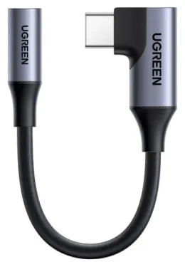 Ugreen 95589 / Adaptér / USB-C - Jack 3,5 mm / 24bit/96kHz / 10 cm