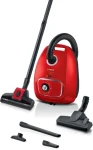 BOSCH BGB41PET1 čierno-červená / Vreckový vysávač / 700 W / 4 L / HEPA / 75 dB / rádius 11 m (BGB41PET1)