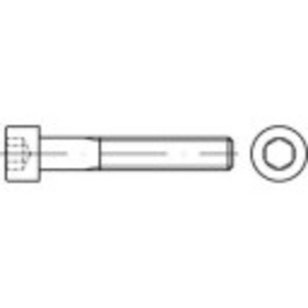 TOOLCRAFT TO-9984483 skrutky s valcovou hlavou M33 150 mm vnútorný šesťhran 5 ks; TO-9984483
