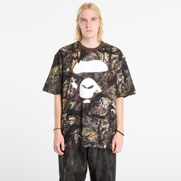Tričko A BATHING APE Tree Edge Camo Ape Face Relaxed Fit Tee UNISEX Brown S