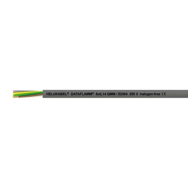HELU 52323-500 dátový kábel 12 x 0.25 mm² sivá 500 m; 52323-500